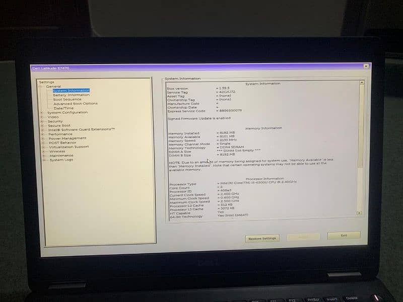 Dell core i5 6th Gen Latitude E7470 4