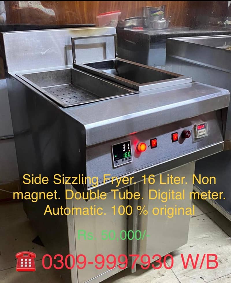 fryer/Exhasting Hood/resturant equipment/Cutting table/breading table 0