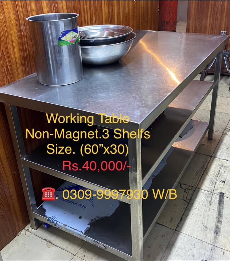 fryer/Exhasting Hood/resturant equipment/Cutting table/breading table 3