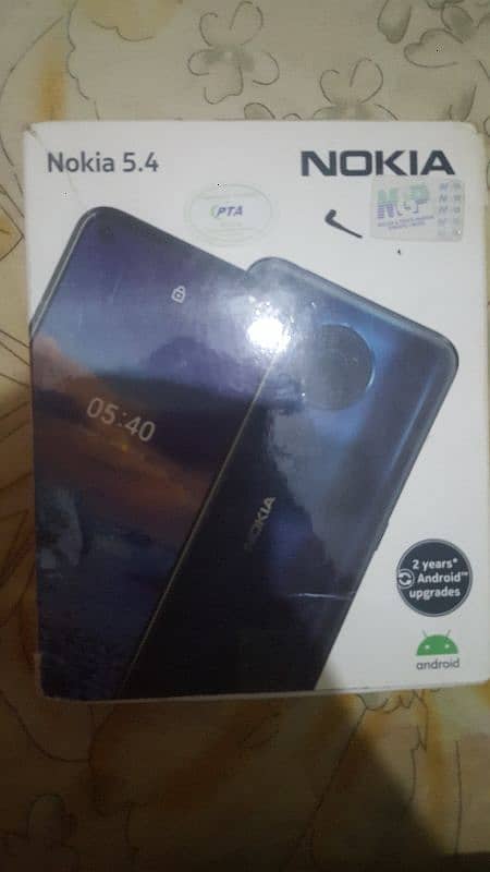 Nokia 5.4 he 4gp ram he rom 128 he box Sath he 2