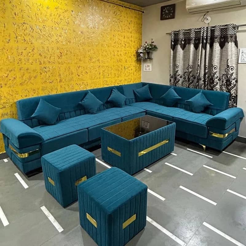 L-shape sofa set/Corner sofa for sale/7 Seater sofa/elegant sofa set 10