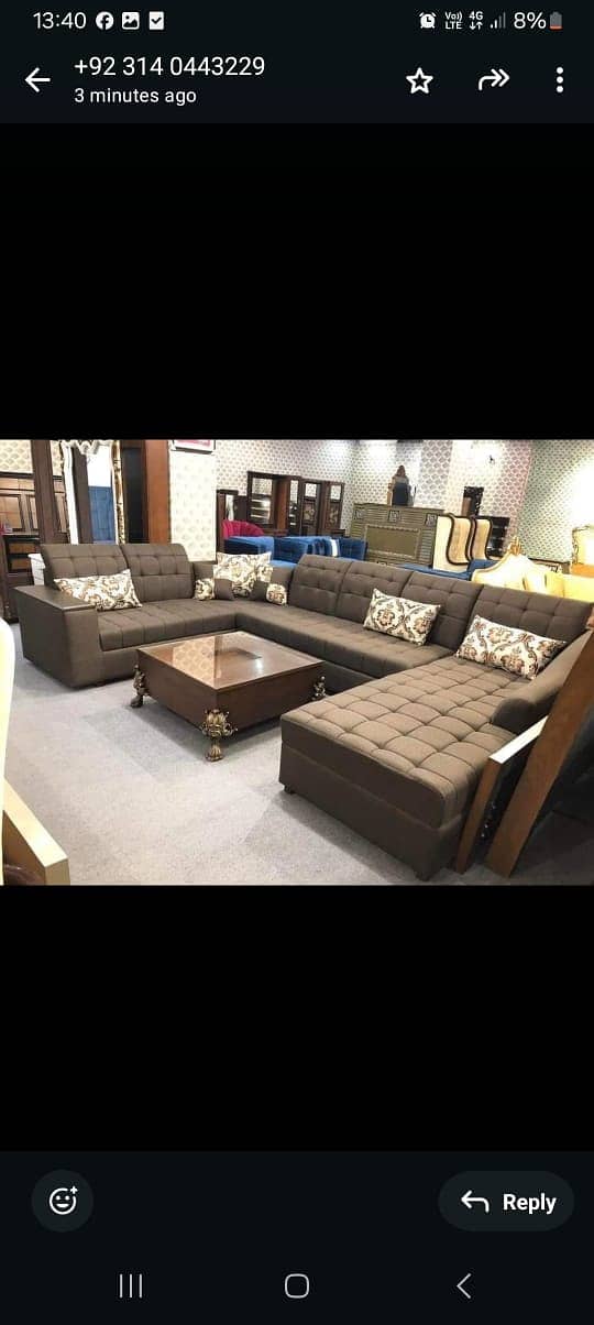 L-shape sofa set/Corner sofa for sale/7 Seater sofa/elegant sofa set 17