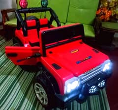 key start Jumbo size kids jeep car 2seater excellent condition All ok