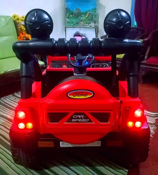 key start Jumbo size kids jeep car 2seater excellent condition All ok 6