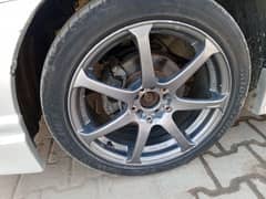 honda civic low profile tyre with japanes allow rims 17"