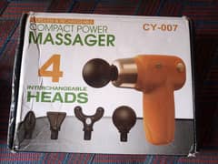 Power Massager With 4 Interchangeable Heads Cordless & Rechargeable