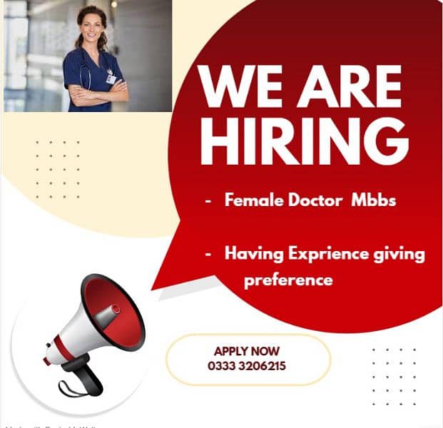 Required Female Doctor | Jobs | Urgently 0