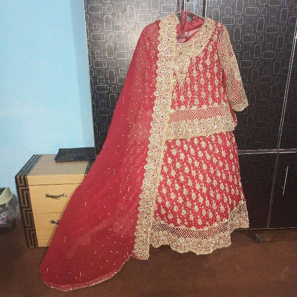 Nikah Lehnga Dress Chiffon Silk Lining Cancan Handmade Pouch Purse 0