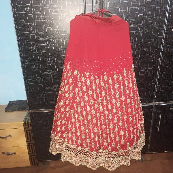 Nikah Lehnga Dress Chiffon Silk Lining Cancan Handmade Pouch Purse 10