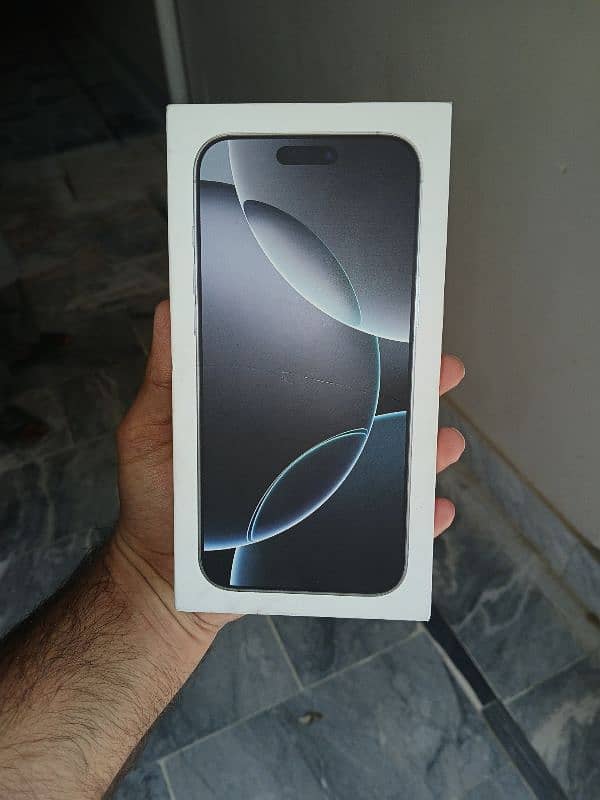 Iphone 16 Pro Max 256 GB White Titanium Box Pack Non PTA Non Active 1