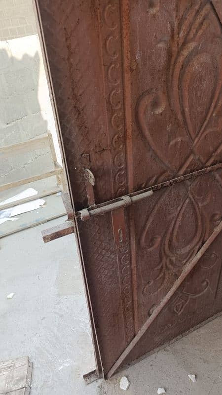 iron door used. 6 x 2.5 feet 4