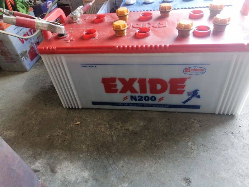 200 exide battery just 4 month used in running condition 0