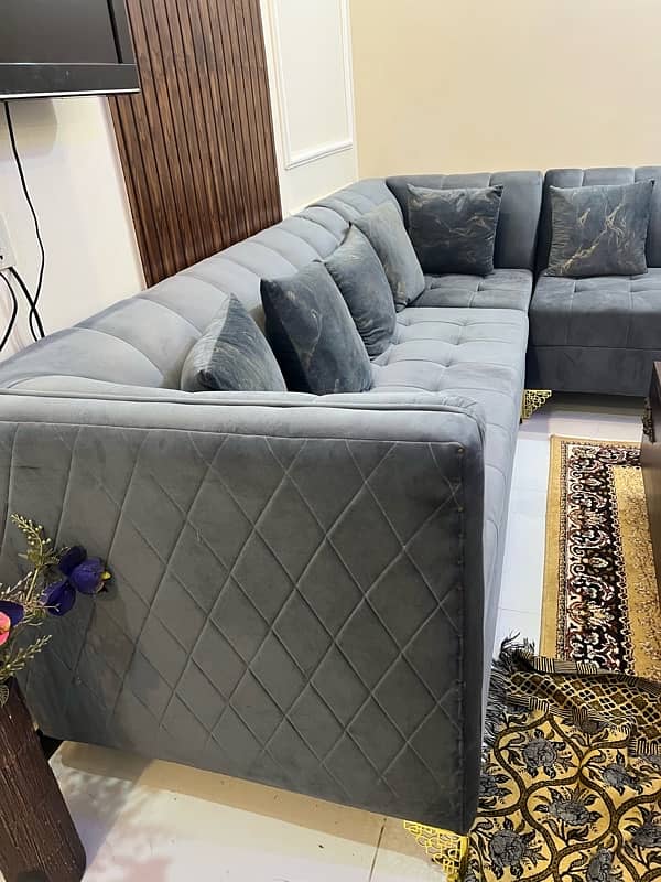 L Shaped 7 seater sofa 6