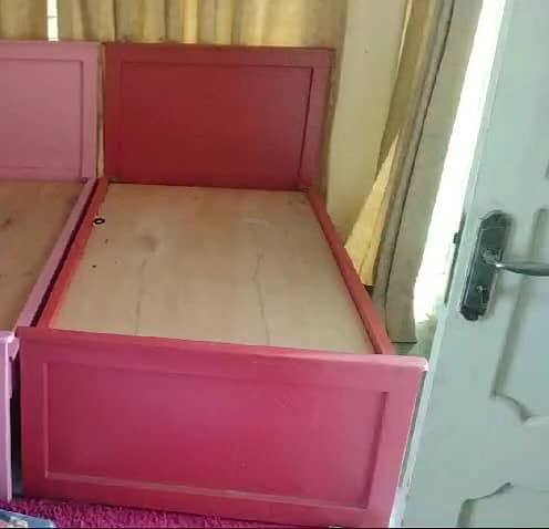 single wooden bed for sale 2