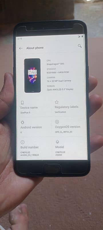 oneplus 5 64 6ram only mobile dual sim approved 03267876357 5