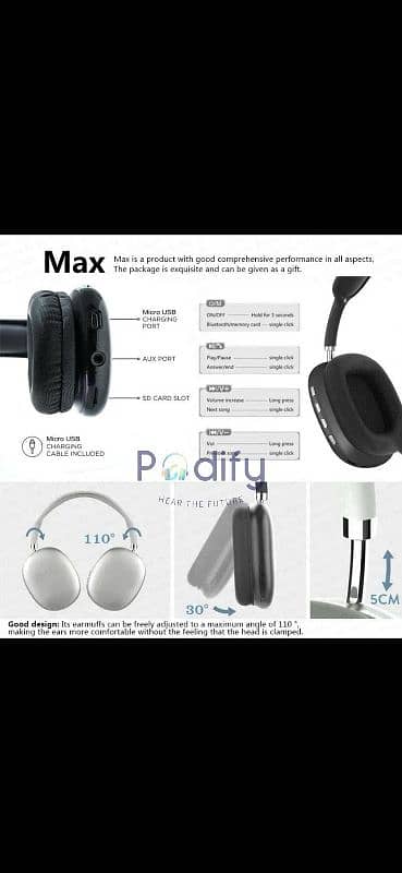 P9 pro max headphones 0