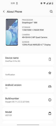 one Plus 9pro 5G