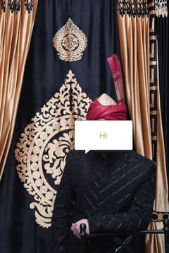 Black Sherwani High Quality