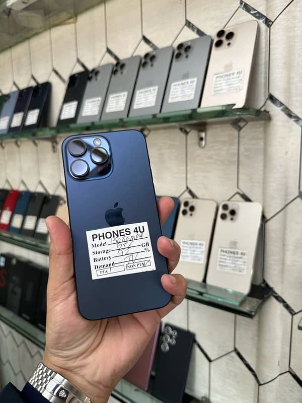 I phone 15 pro max Jv 256gb blue titanium 3