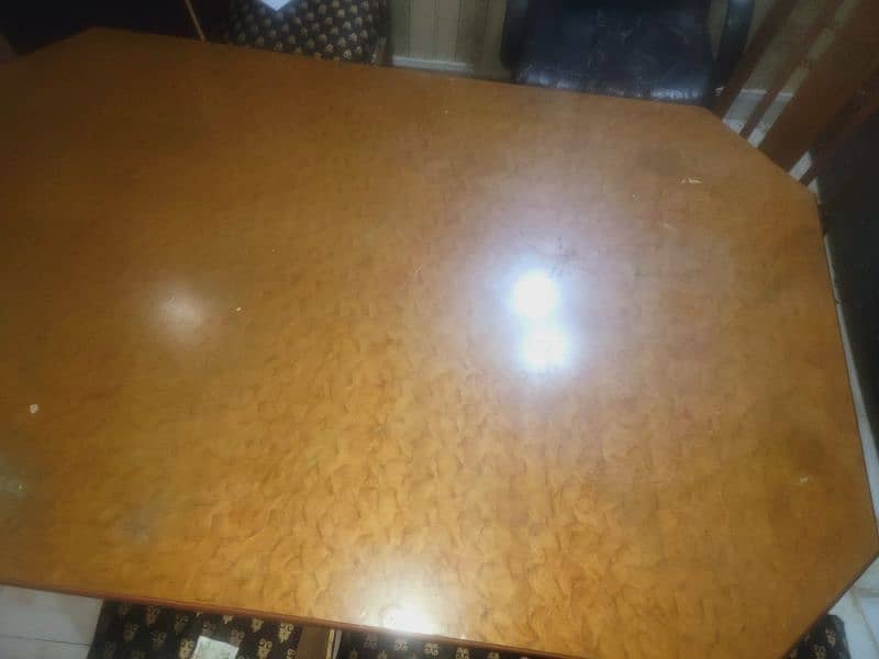 dining table with 6 chairs good condition 1