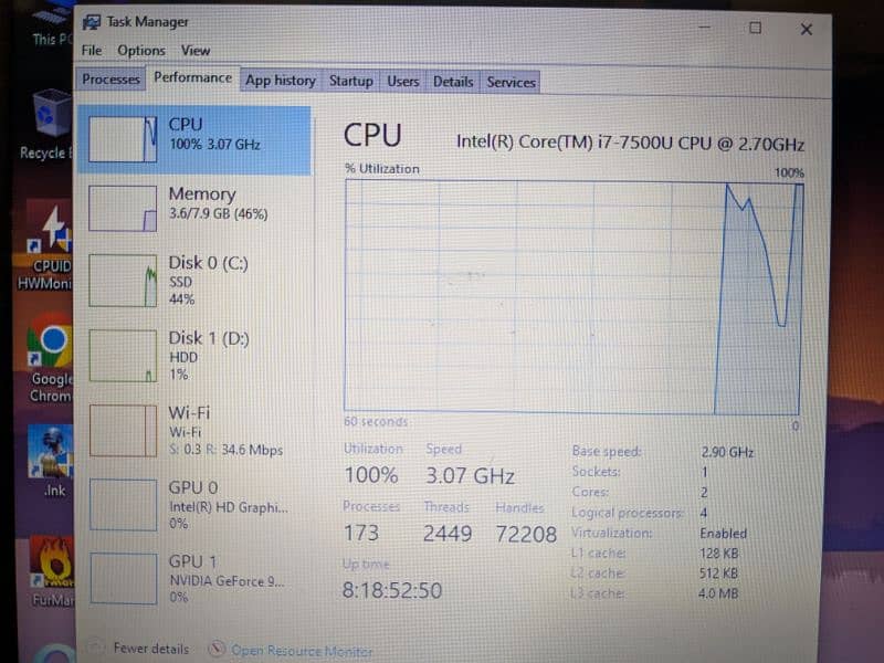 Core i7 7th & GTX 930mx 2gb laptop 2