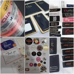 Woven label|Clothes Tag|Hang Tag|Sartin Fabric|Clothes Packaging|Cards