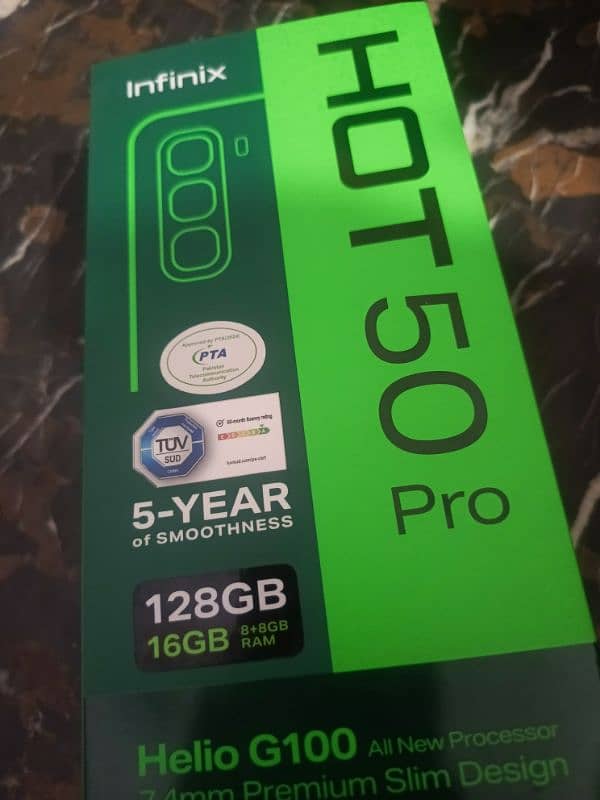 Infinix hot 50 pro 8+128 0