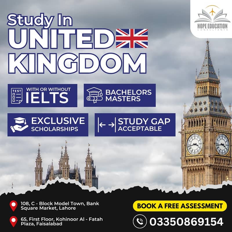 Studying in the UK with low fees. 1