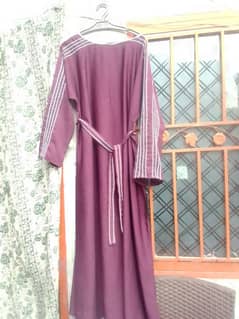 purple abaya