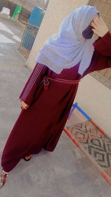 purple abaya 1