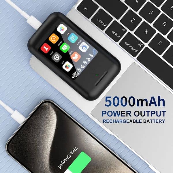 TF20 3-in-1 Earbuds Power Bank Display Noise Reduction & Touch Control 4