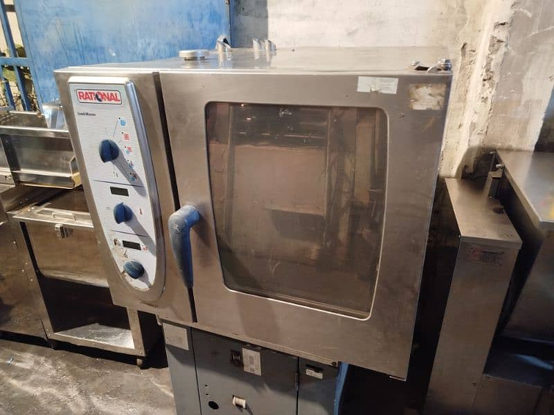 Rational convection baking oven 6 trays stainless steel body LPG gas 0