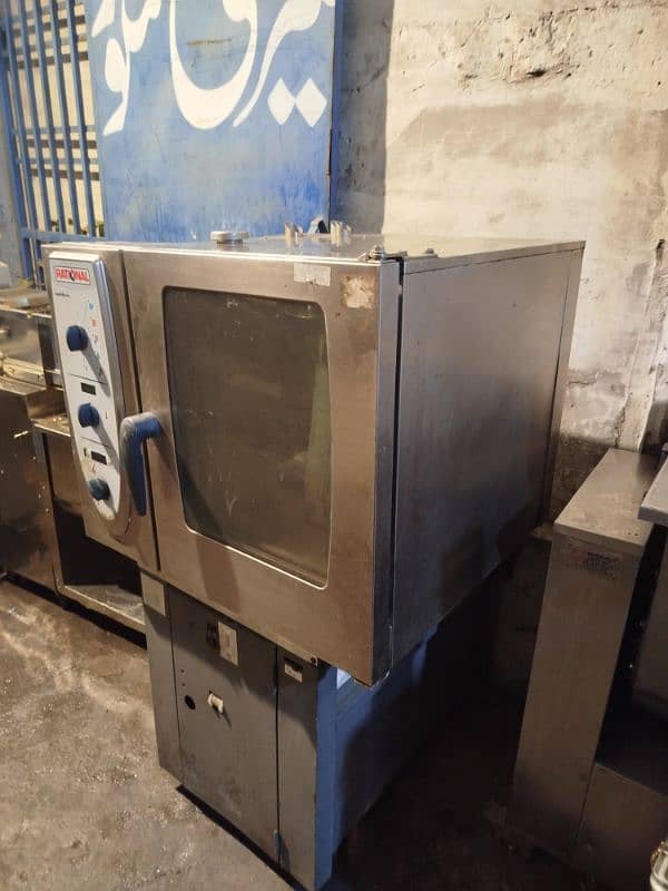 Rational convection baking oven 6 trays stainless steel body LPG gas 2