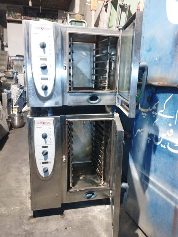 Rational convection baking oven 6 trays stainless steel body LPG gas 3