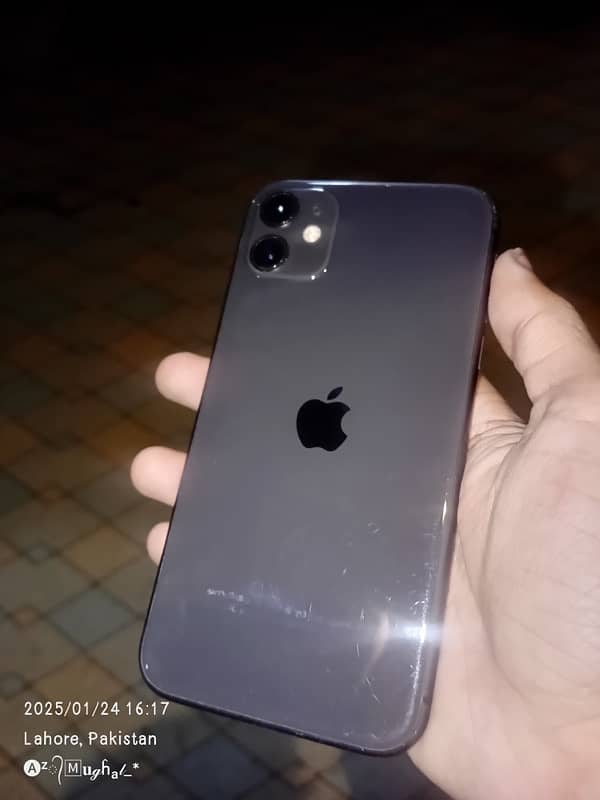 Exchange Iphone 11 , 64gb , true tone face id active , JV sim time 2