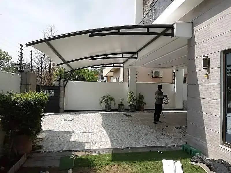 Pvc parking shades | Tensile Fabric shed | Rolling shed | Canopy she 3