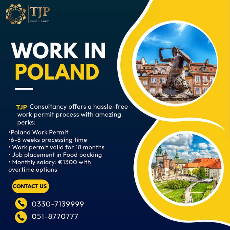 Visa Services |Poland Work Visa Available |  Work Permit Visa Availabl 0