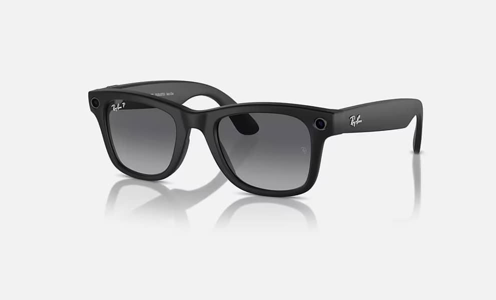 Rayban Meta Wayfarer Sunglasses (Size 50) (Rw4006) Matte Black / Pola 9