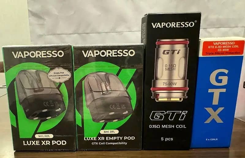 Vaporeso/ Veco go /X Ros 3 neno/ Luxe XR Max /Eco Nano / vape/ Pods 7