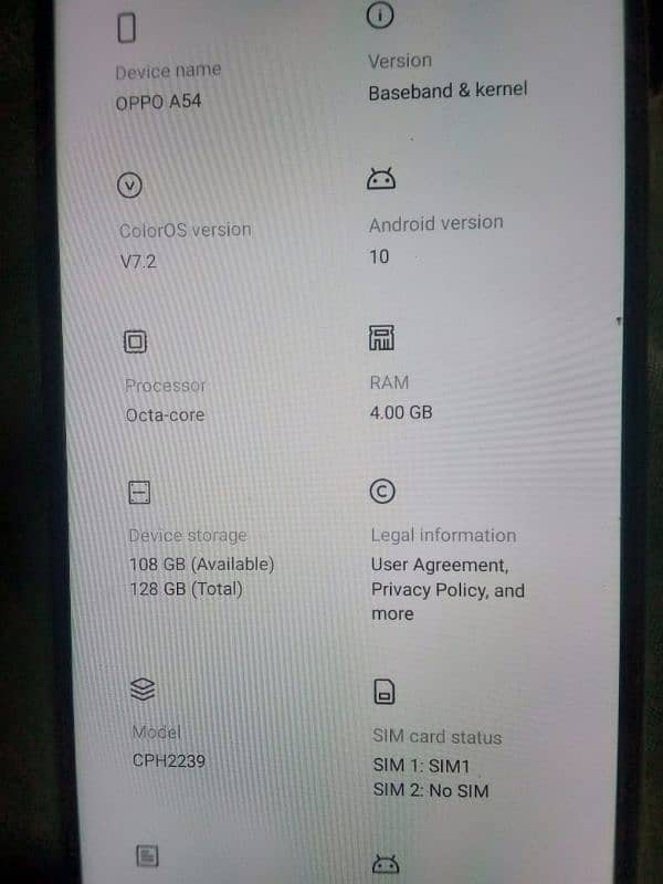 Oppo A54 4128 Khali set no opon rpr 1