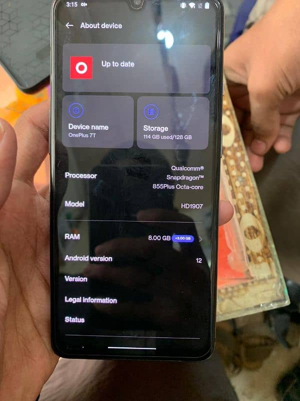 One plus 7T non pta 8+3/128 1