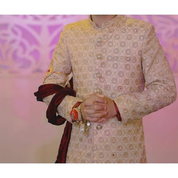 Sherwani Light Golden 1