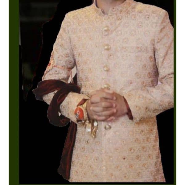 Sherwani Light Golden 2