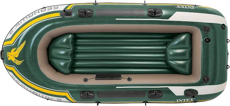 INTEX Seahawk 3 Person Boat Dinghy Includes Deluxe Aluminium Rudder 5