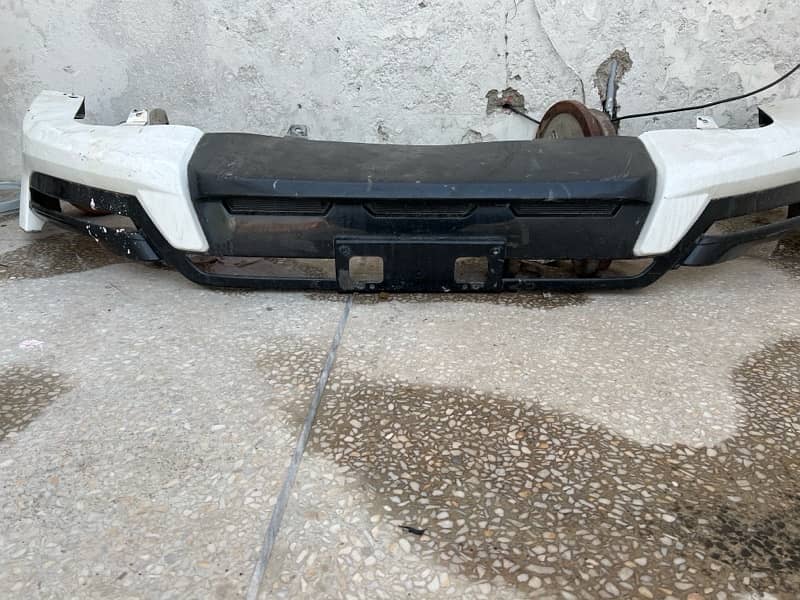 front bumper extender abs plastic fortuner 2022 model 0