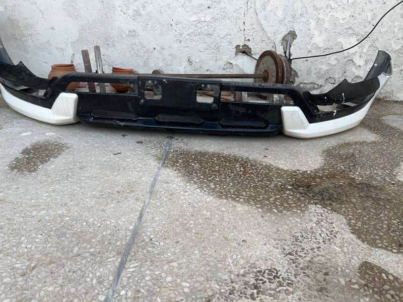 front bumper extender abs plastic fortuner 2022 model 1