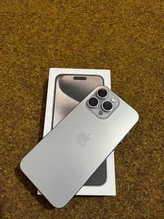 iPhone 15pro max jv 256GB with box Natural colour