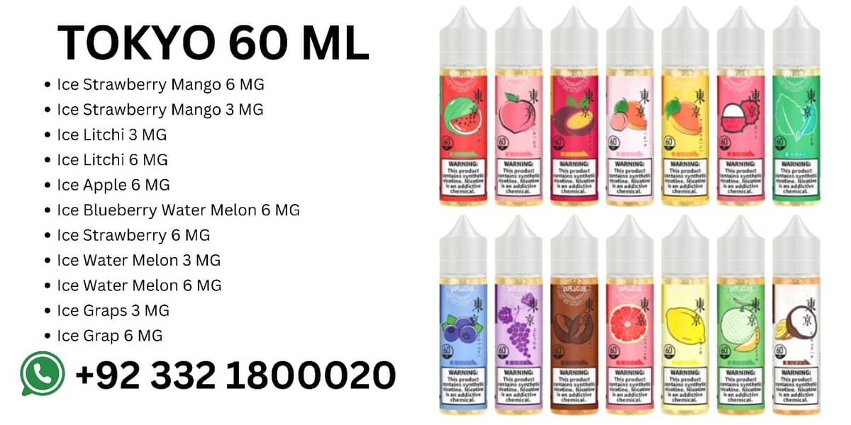 Tokyo 30 ML / tokyo 60ML / E juice  | Flavour 0