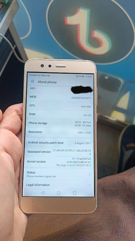 Huawei p10 lite 4GB Ram 64GB Room PTA approved 3