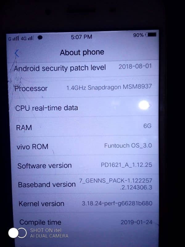 vivo y66 6 gb rom 128 gb memory 4